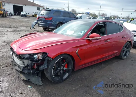 2019 Genesis G70 3.3T Dynamic из США, поврежденный, VIN KMTG34LE7KU017931